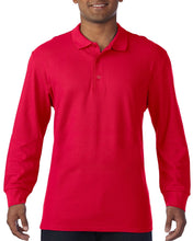 Load image into Gallery viewer, Gildan Long Sleeve Polo Shirt
