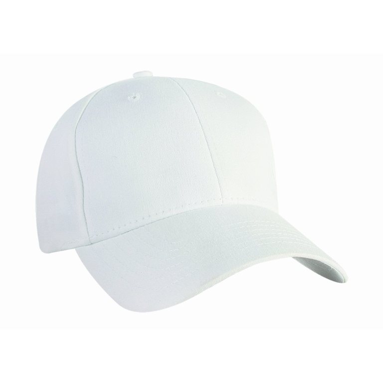 3000 - NU-FIT Fitted Cap Full Back White / Large/XLarge
