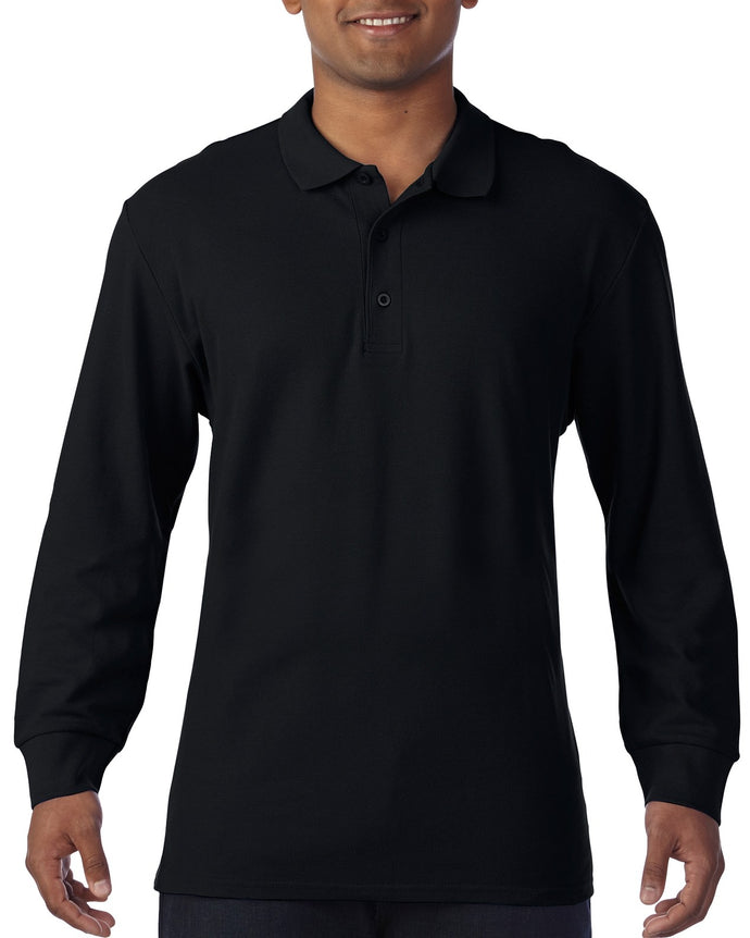Gildan Long Sleeve Polo Shirt